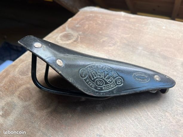 Selle vélo cuir Idéale n° 80 Type Record Made in France - Équipements vélos