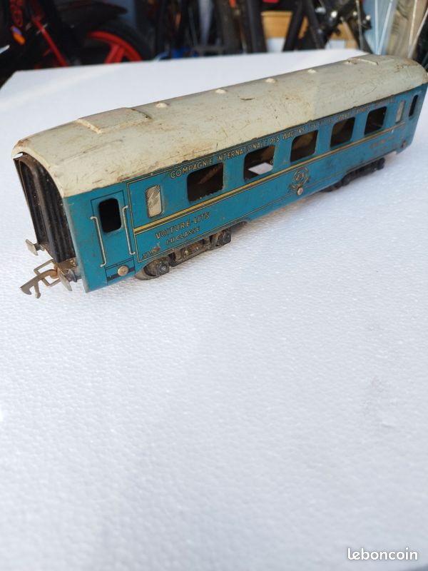 Wagon Train Ancien Pullman – Marque JEP, échelle 0, Collection Vintage