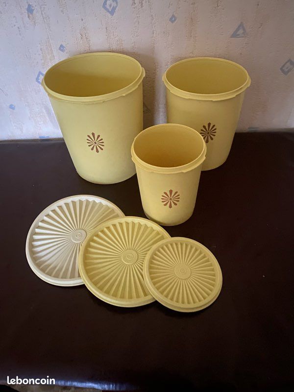 Lot De 3 Boîtes Vintage Tupperware – France – Années 80/90