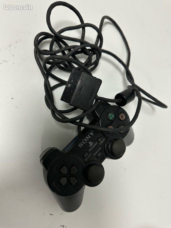 4 Manettes PS2 Officielles DualShock - Pour Pièces Ou Réparation, Non Testées !