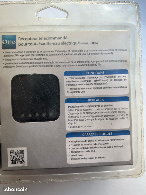 Récepteur télécommandé chauffe eau électrique OTIO (image 2)