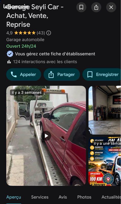 Depannage Remorquage depanneur plateau garage 24/24 IDF et toute la France (image 5)