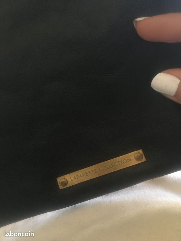 Pochette en cuir de vache imprimé léopard (image 4)