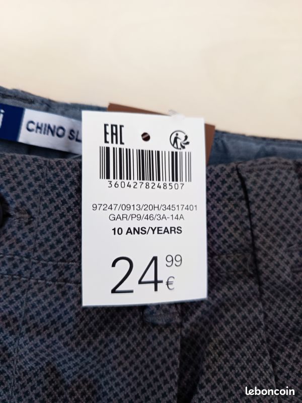 Pantalon garçon Neuf 10 ans (image 4)