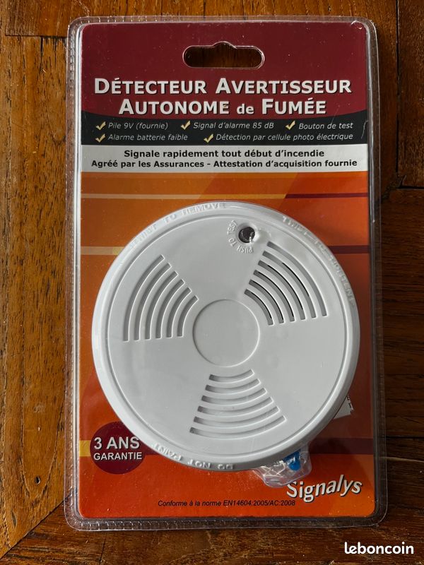 Détecteur fumée incendie Signalys référence HS-104 (image 1)