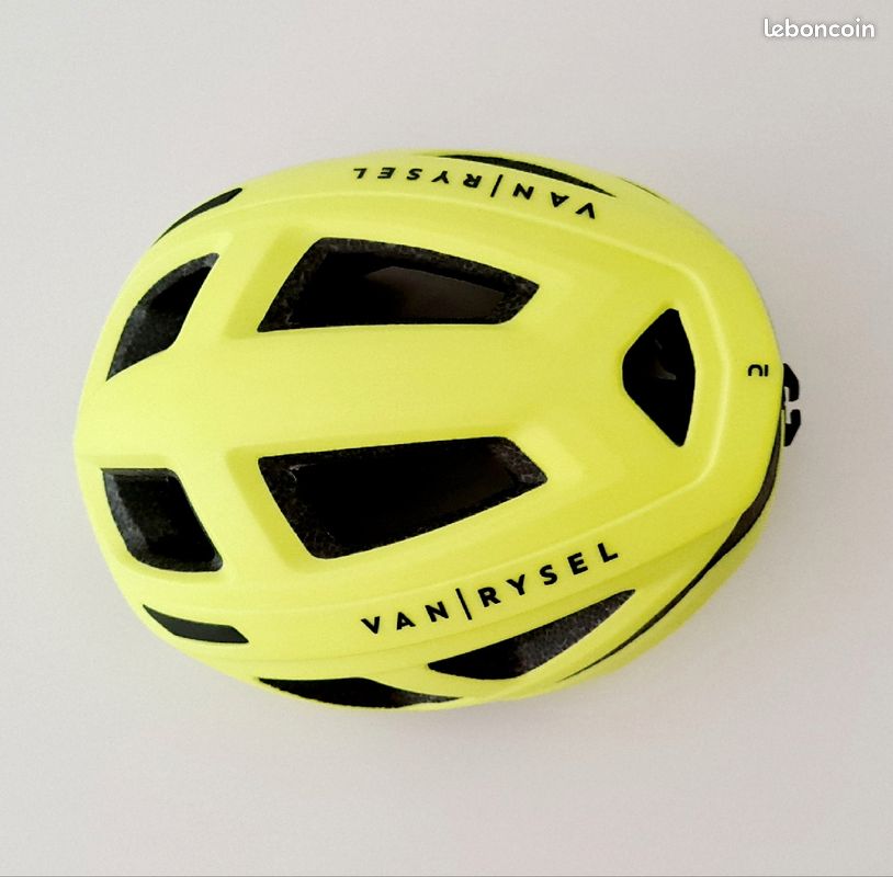 Casque velo route jaune fluo - neuf - (image 4)