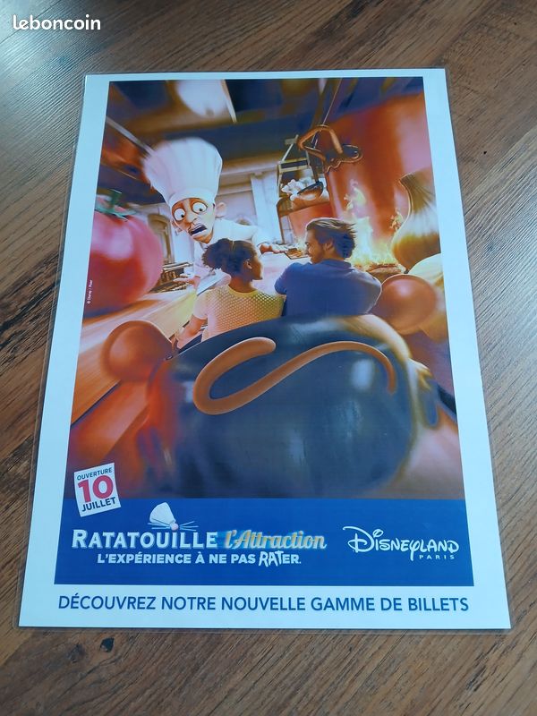 Affiche " Disneyland Paris " Ratatouille (image 1)