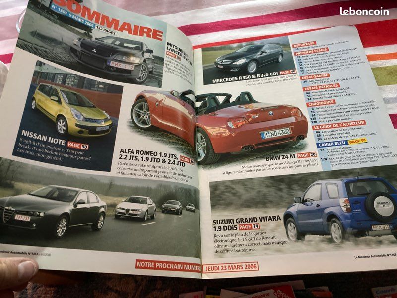 Magazine le moniteur automobile lancer evo 9 bmw z4 Renault Peugeot (image 2)