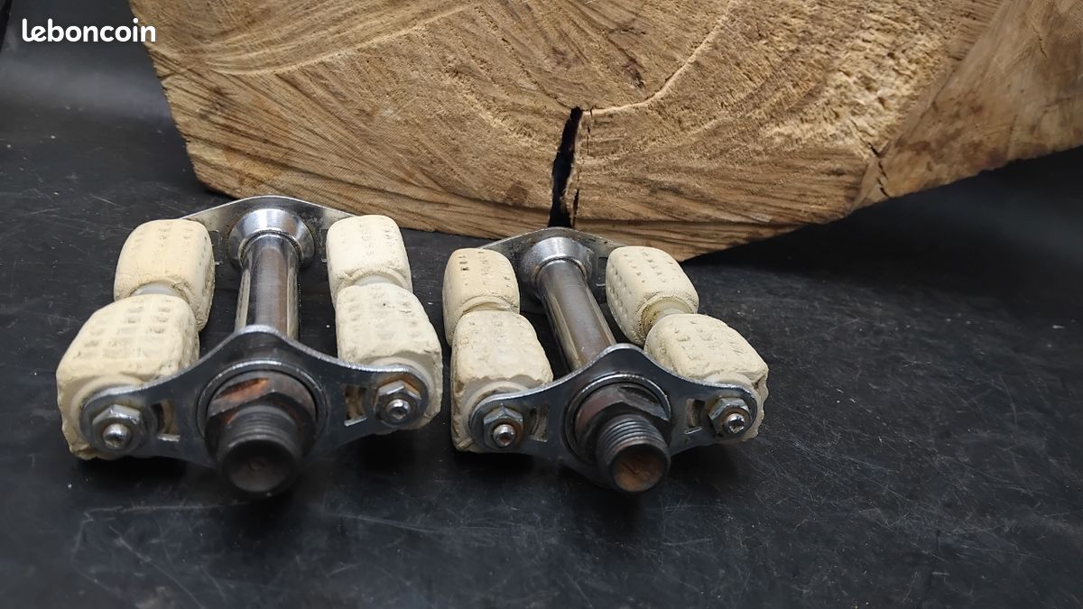 Paire de Pedales LYOTARD 3R Ancien velo Fr 14x1,25 - Équipements vélos