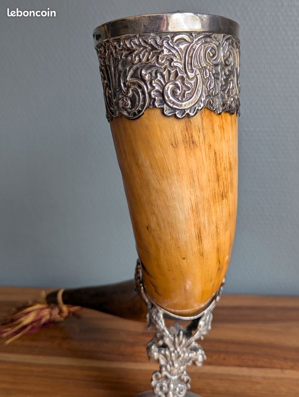 ANCIENNE BOUCLE DE chaussure XVIIIème siècle fer forgé et argent massif