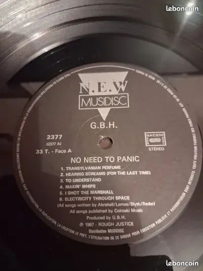 Disque vinyle punk rock uk du groupe gbh 33t original france (image 5)