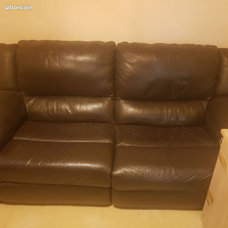 Canape cuir depliable (image 2)