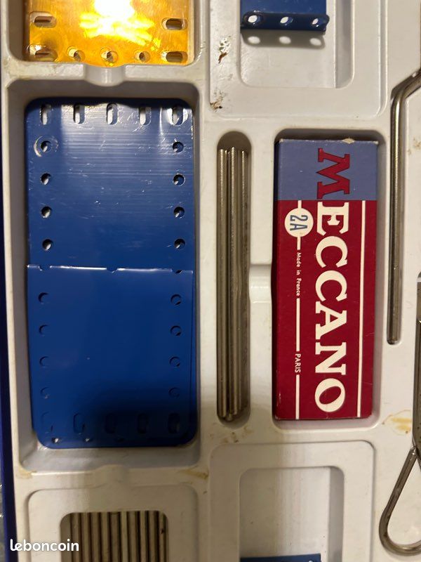 MECCANO Creative System ERECTOR 030403 Metal Construction Set USED INCOMPLETE