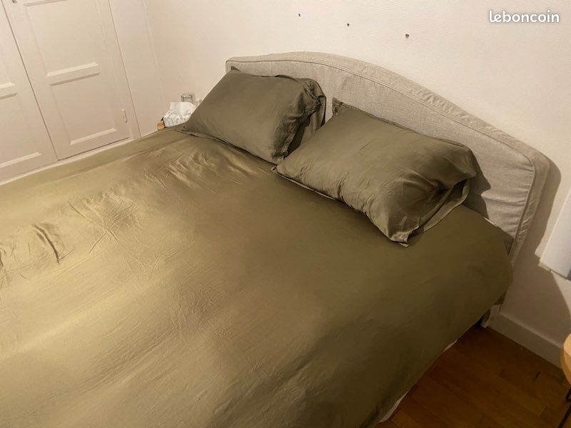 Lit IKEA 160x200 + matelas EMMA à mémoire de forme (image 1)