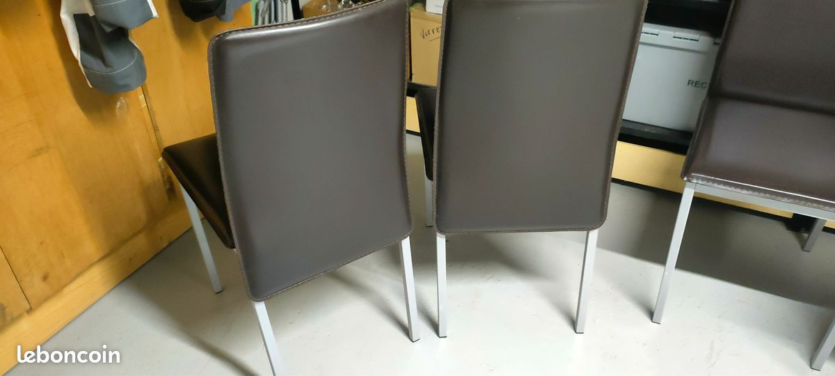 Chaises simili cuir (image 2)