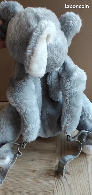 Sac à dos peluche éléphant (image 4)