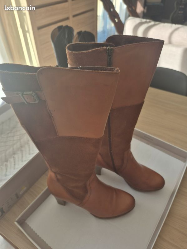 Bottes hautes marron tamaris taille 38 (image 5)