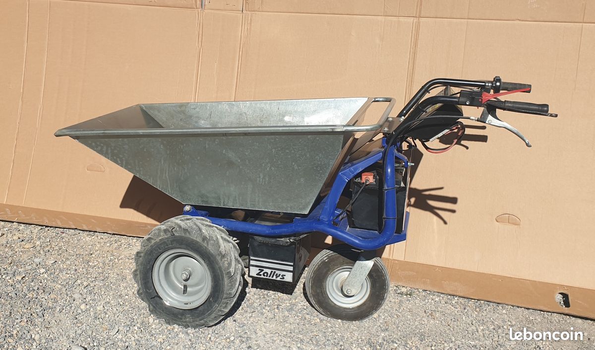 Brouette électrique ZALLYS DUMPER-JET - 2 batteries Neuves (image 1)