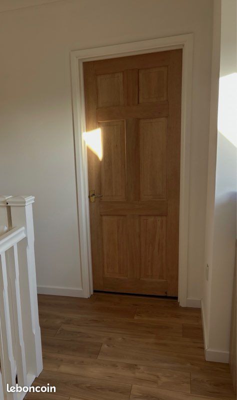 Lot de 4 portes exotique en bois massif dont une vitré (image 6)