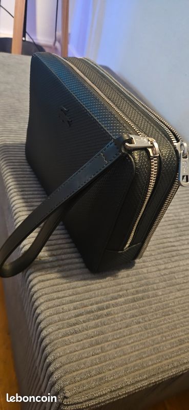 Lacoste Chantaco Sacoche pour homme Taille unique Noire