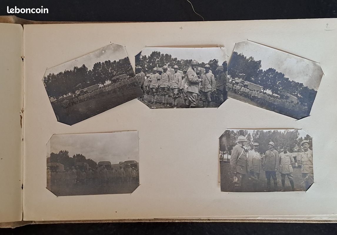 GUERRE 14-18 - ALBUM de 158 PHOTOS ORIGINALES - Plusieurs Régiments d'Infanterie: 40è,15è, 116è, 7è, 6è (image 2)