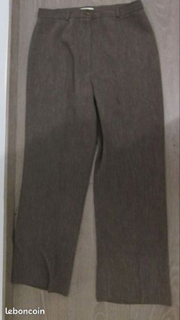 Pantalon Femme Gris Marque 123 - Taille 40/42, Style Anglais, Occasion Très Bon état