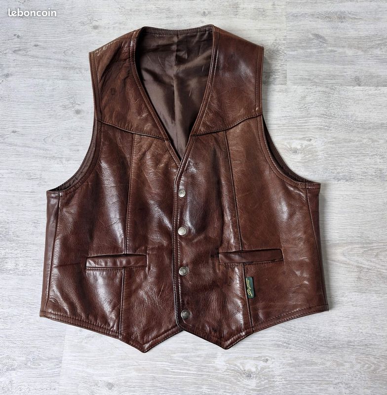 Western Sangle Cuir Synthétique en Noir Couleurs Disponible Toutes les Tailles