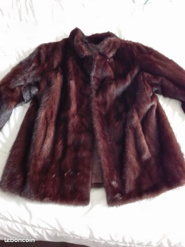Veste en véritable fourrure de vison parfait état (image 2)