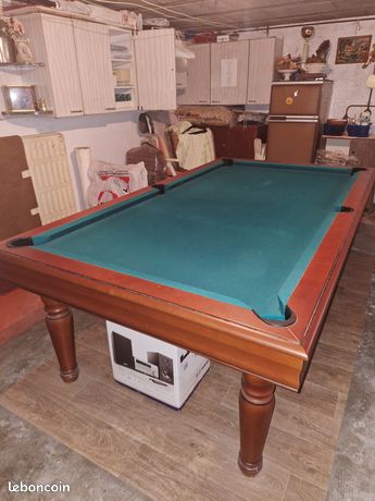 Marqueur de points de billard vintage en bois et laiton - État impeccable - Collection