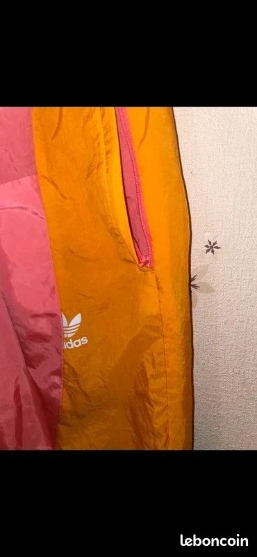 Jogging / Survêtement / Adidas Originals Adicolor Colorblock Rose / Noir / Orange Unisexe (image 4)
