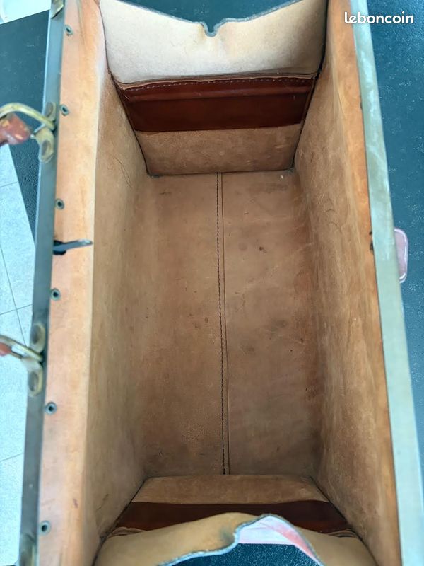 Sacoche de médecin vintage en cuir / valise de voyage (image 3)