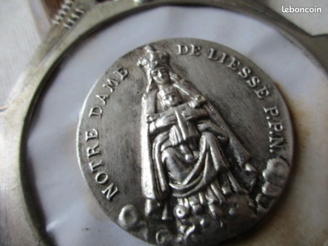 Rare médalle notre dame de lesse en argent - Etsy France