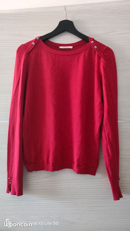 Pull rouge Camaïeu M Vêtements