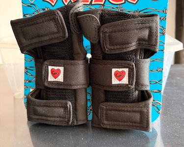 Bullet Protège-poignets Noir – Attelles Doubles, 3 Sangles Velcro, Taille M