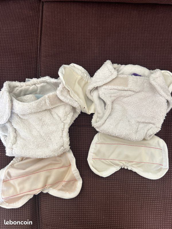 Lot evolutif de couches lavables avec culotte etanche et inserts doublé polaire offerts de 3 mois - 9/ 12 mois (image 3)