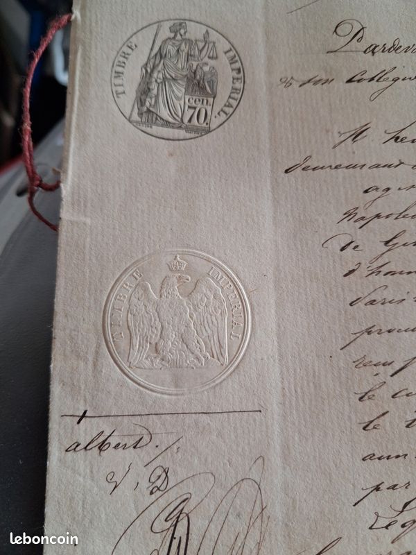 Napoléon Jean Evangéliste Emilien Desmousseaux de Givré vente terrain à Victor Delouje maître maçon Marcilly sur Eure (image 2)