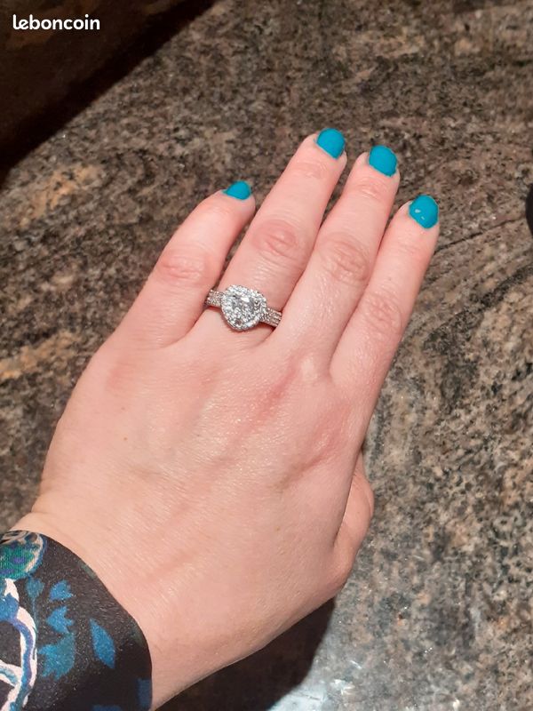 Bague et boucles d'oreilles neuve en argent taille 💍 54 (image 6)
