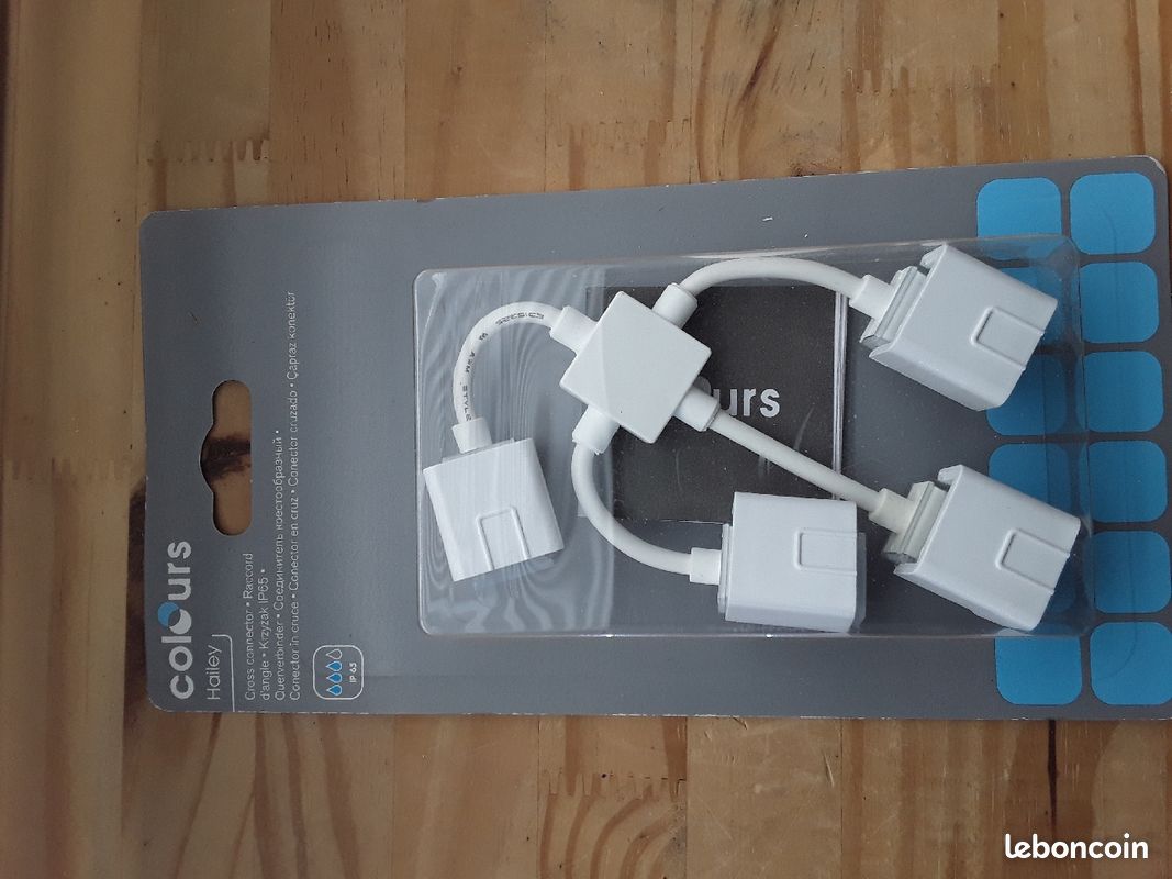 Lot de 8 Connecteur raccord d'angle IP65 pour ruban à LED colours hailey neuf emballer (image 2)