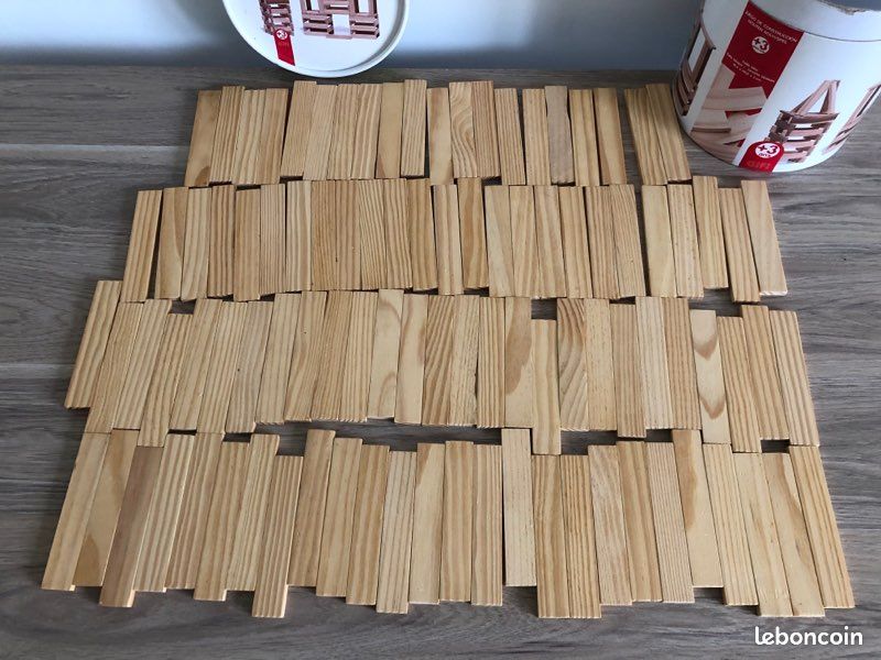 Jeu de construction en bois avec boîte (image 2)