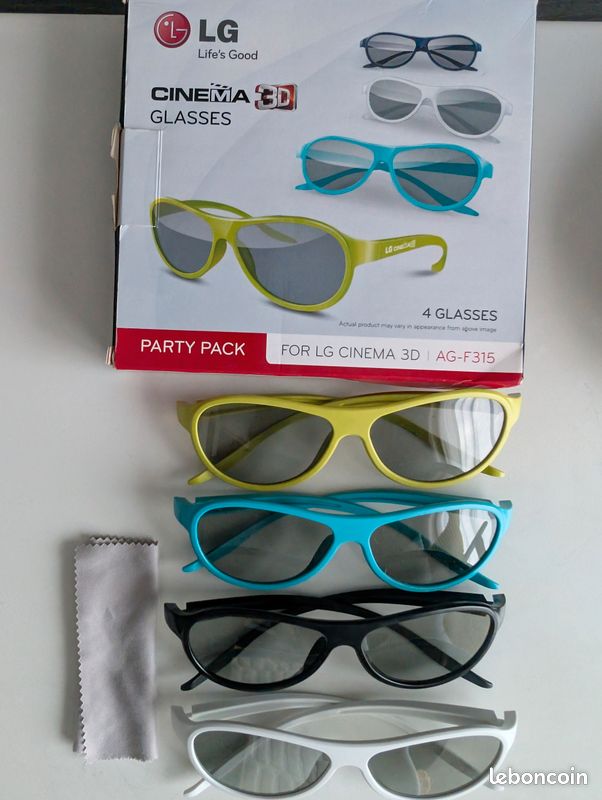 Lunette Eclipse Solaire Jetable Paires Lunettes 3D LG Noir