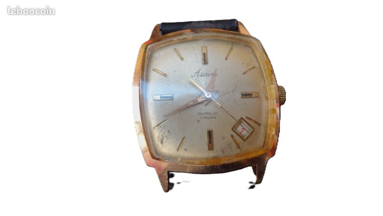 Montre Femme Aurore à Quartz Argentée Style Art Déco - Ne Fonctionne Pas - Pour Collection Ou Réparation