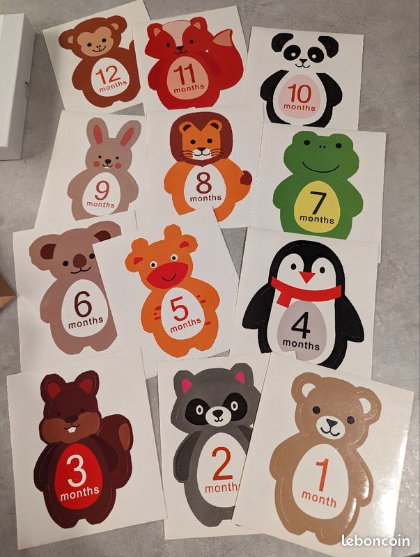 Autocollants mes premiers mois bébé (image 3)