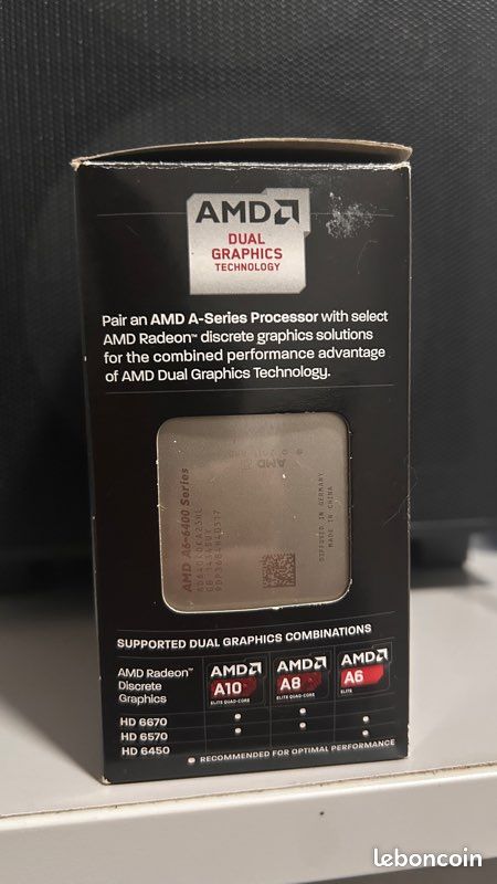 Processeur AMD A6 6400k neuf (image 4)