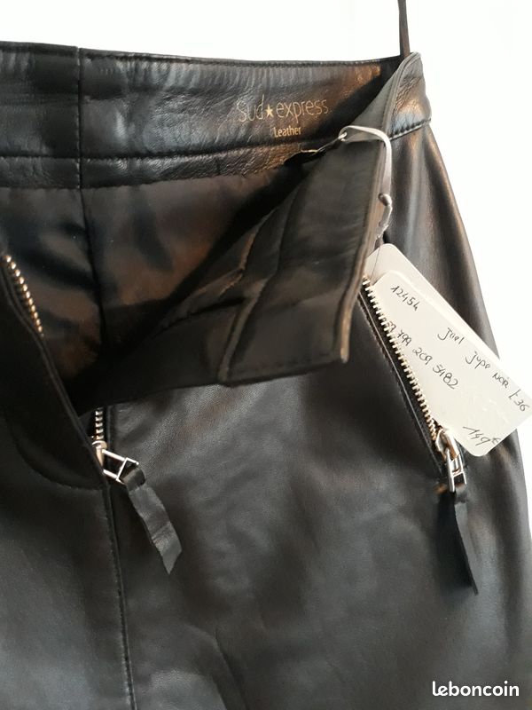 Jupe cuir 36 (image 2)
