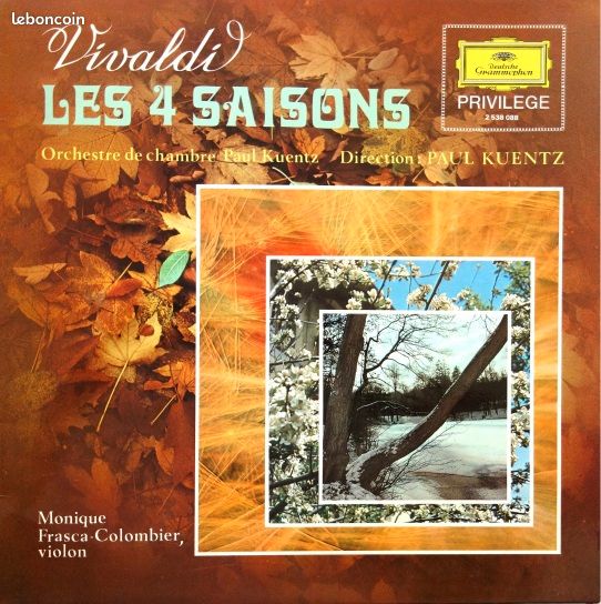 Musique Classique - Antonio Vivaldi « Les 4 Saisons » disque vinyle 33T (image 1)