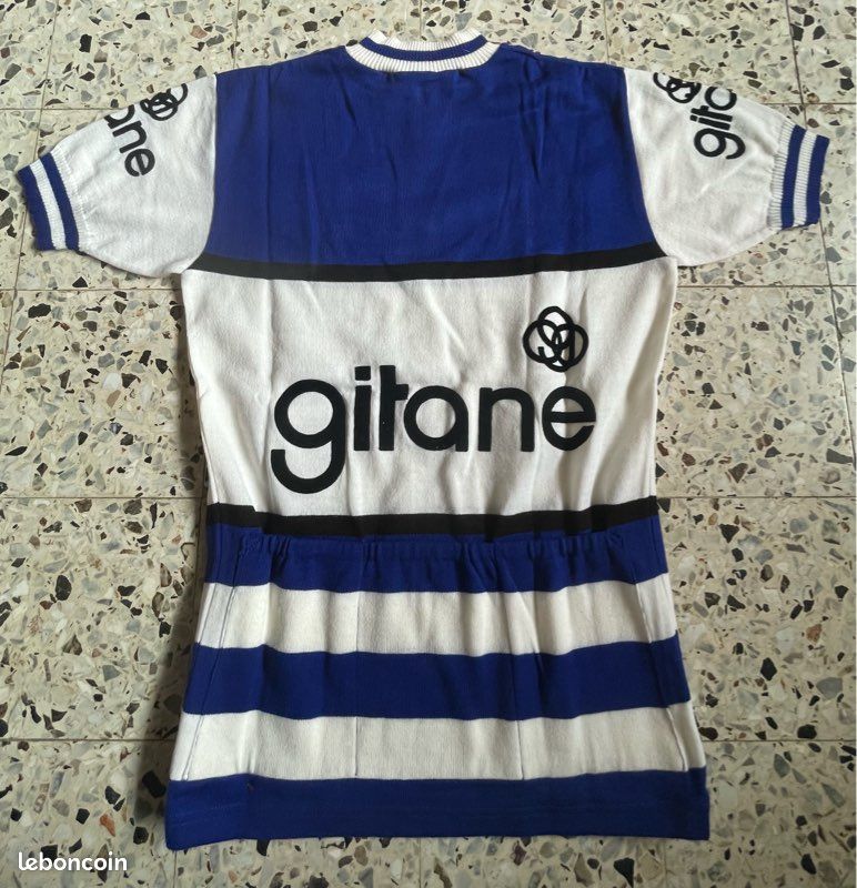 Maillot Cyclisme Vintage Sibille FDJ Gitane – Taille XL, Manches Courtes