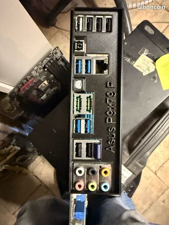 Plaque arrière I/O Shield originale pour carte mère Asus P9X79-Pro - Accessoires informatique