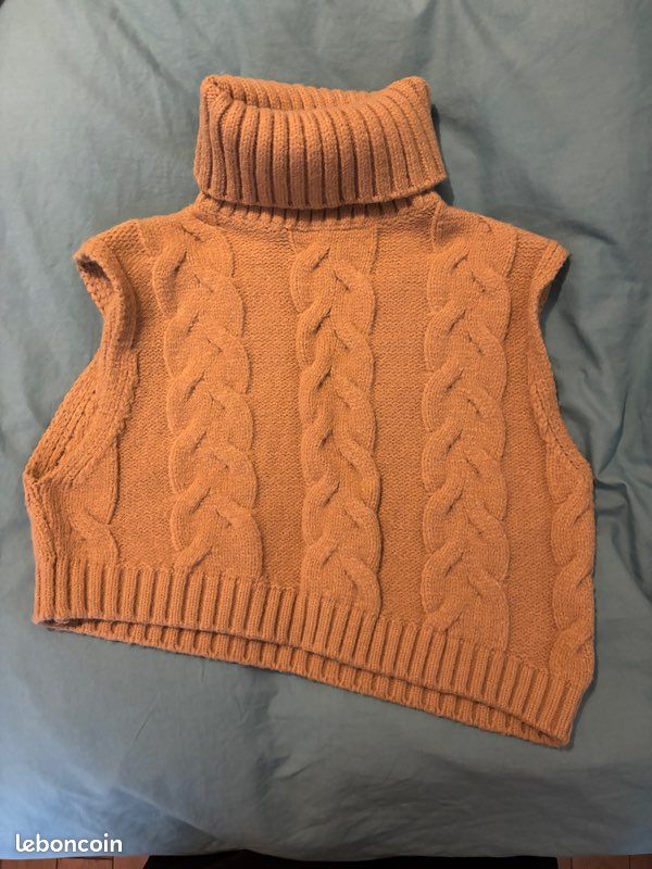 Pull sans manche M Zara col V - Vêtements