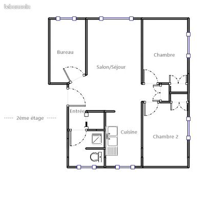 Appartement 4 pièces 61 m² · à Chambéry · 61 m² · 900 €