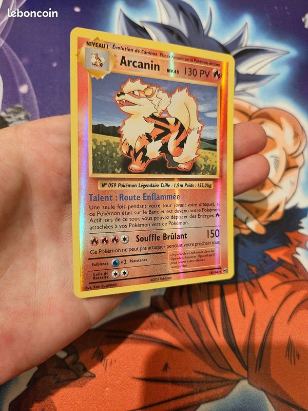 arcanine pokemon card 18/108 - Reverse Holo Rare Colorless Scorching Breath (150) This Pokmon cant attack during your next turn Pokemon Trading Card Game Detective